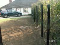 Five-bar 'wooden-style' steel gates - project portfolio 7